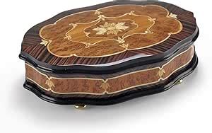 tales of the vienna woods music box metal|Gorgeous Handcrafted Scalloped Classic Style Inlay Musical .